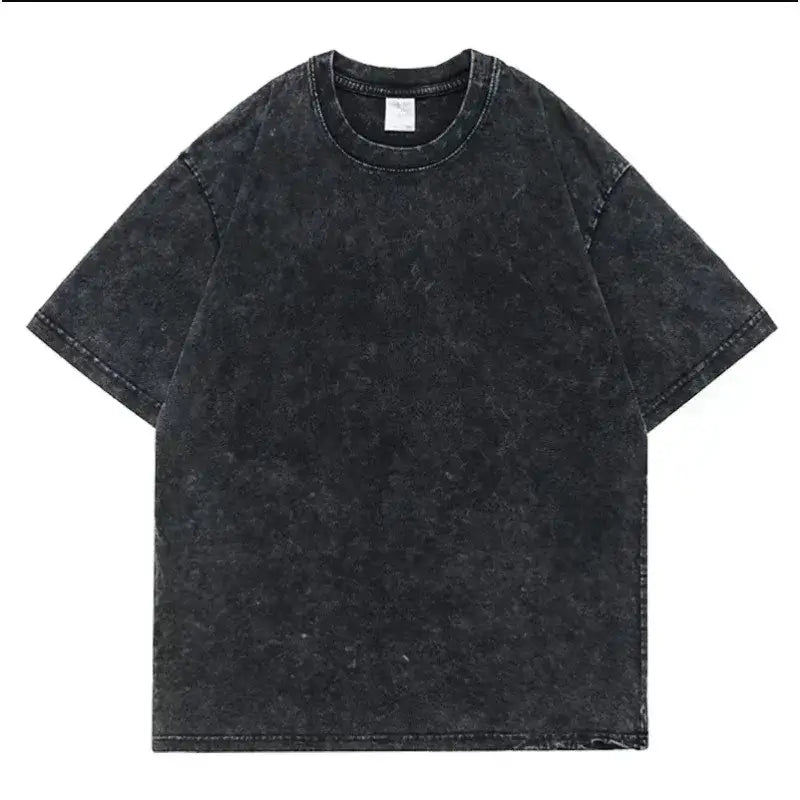 Retro Washed Anime Ghost Slayer Blade Oversized T-Shirt