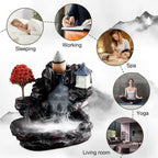 Waterfall Backflow Incense For Home And Office Decoration With Incense Cones - 1pcs