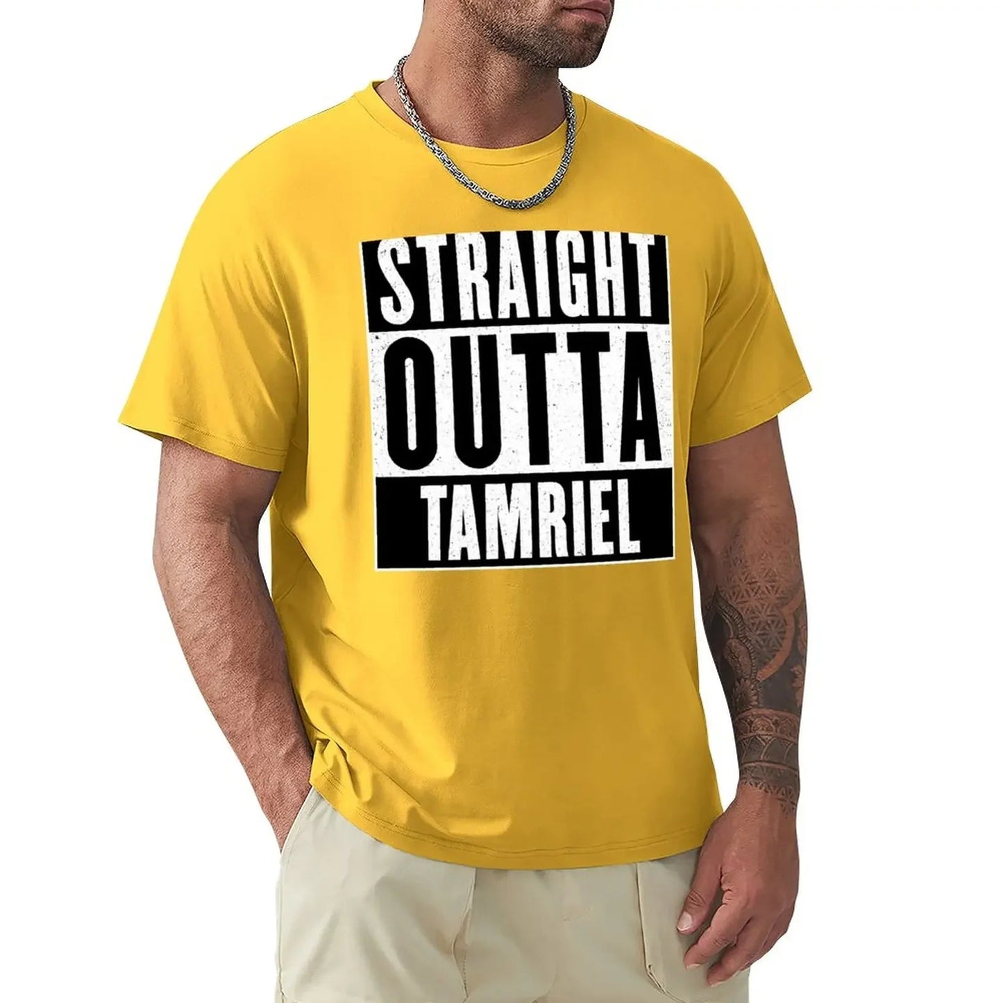 Straight Outta Tamriel T-Shirt cute tops sweat mens t shirt