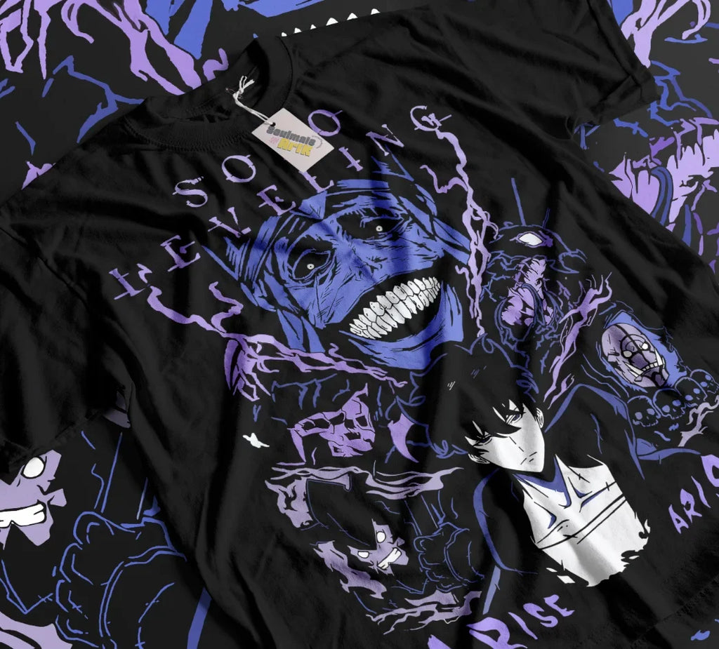 Solo Leveling T-Shirt: Sung Jin Woo Anime Manga Soft Tee