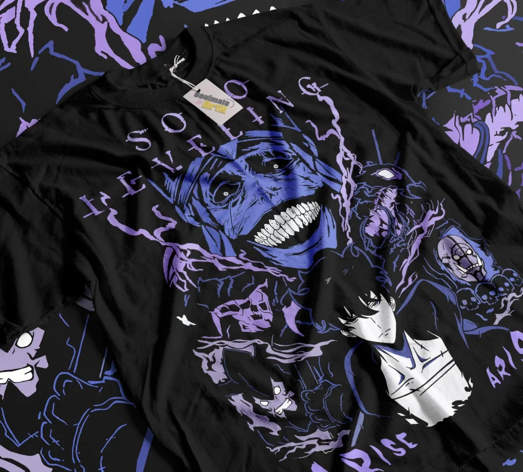 Solo Leveling T-Shirt: Sung Jin Woo Anime Manga Soft Tee