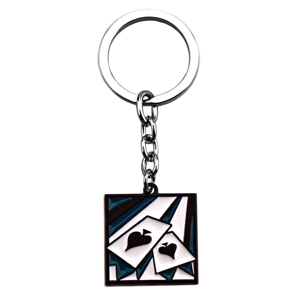 NewStyles Game Rainbow Six Siege Key Chains Jager Glaz Metal Keychain Male Car Keyring Holder Porte Clef Gifts Men Women Jewelry