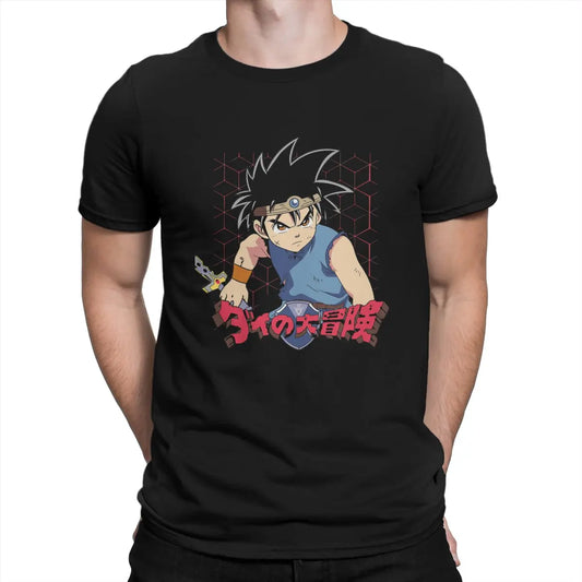Camiseta de algodón para hombre, novedad, camiseta de manga corta Dragon Quest Dragonlord Hero, camisetas de juego, ropa de cuello redondo, regalo