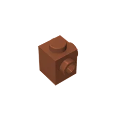 Gobricks GDS-1046 Modified Brick 1 x 1 with Studs on 2 Sides | Building Block for DIY