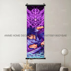 Uzumaki Naruto Posters: Sasuke & Madara Wall Art Scroll