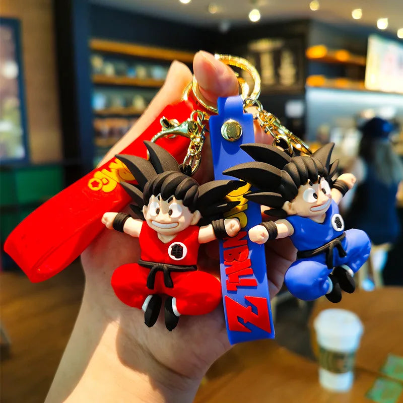 Dragon Ball Z Anime Keychain Super Saiyan Goku Master Roshi Buu Gohan Accessories Car Key Chains