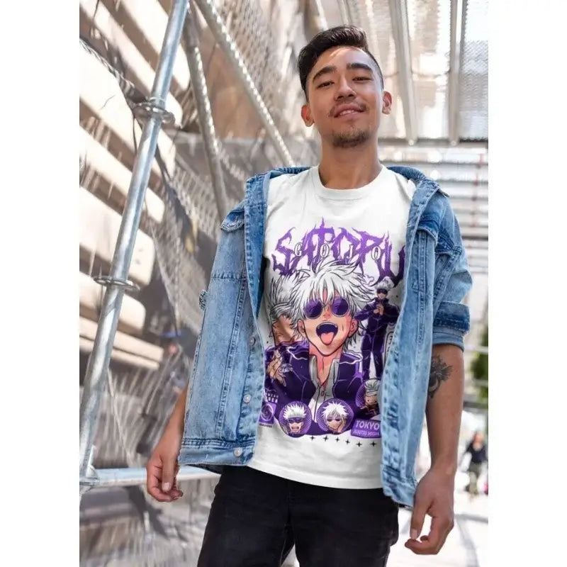 Gojo Satoru T-Shirt: JJK Horror Mahito Oversized Graphic Tee