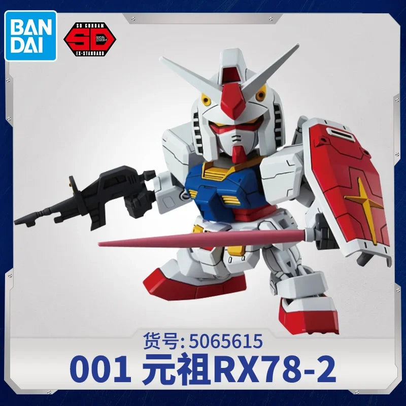 Bandai Model GUNDAM Action Figure SDEX Series Model Kit RX-78-2 Aile Strike Exia 00 Unicorn Astray Red Frame Barbatos Gundam