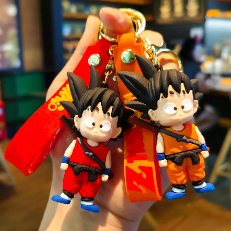 Dragon Ball Z Anime Keychain Super Saiyan Goku Master Roshi Buu Gohan Accessories Car Key Chains