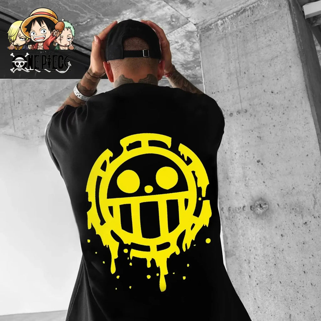 One Piece Luffy T-Shirt: Oversized Cotton Y2K Graphic Tee