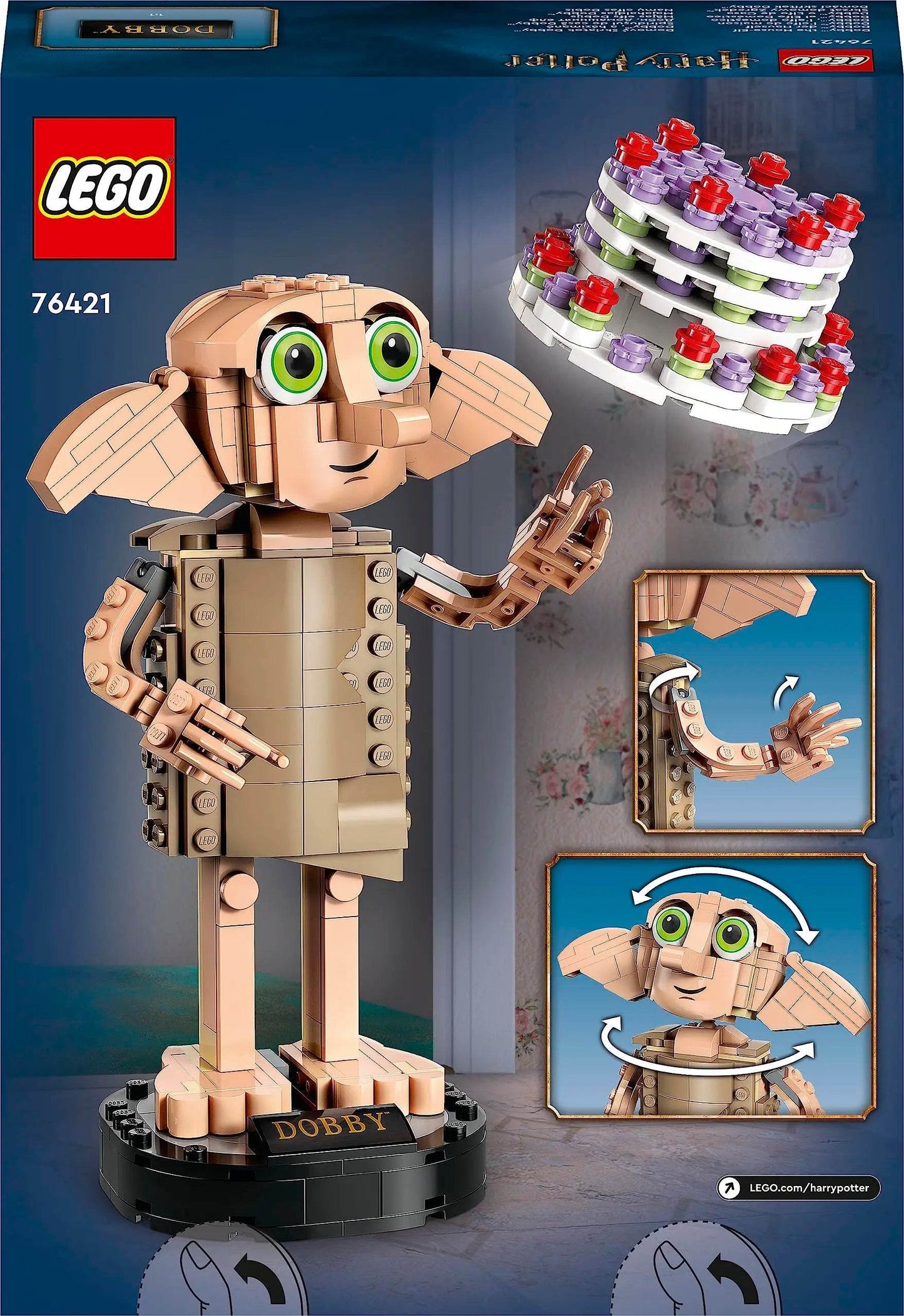 LEGO Harry Potter 76421 - Dobby™ The House-Elf Building Blocks Toys Set for Kids Birthday Christmas New Year Gift76421 - Dobby the House-Elf