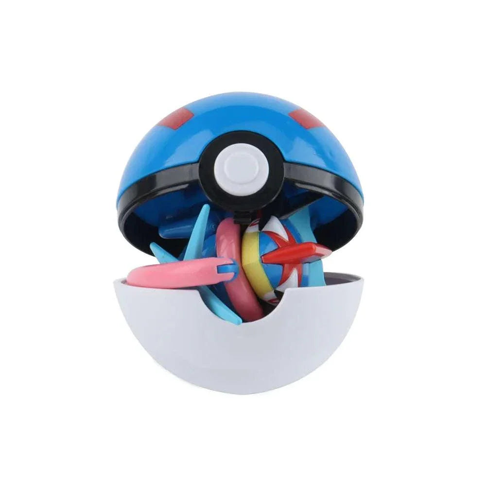Pokemon Pokeball Anime Figures Toys, Pikachu Gengar Dragonite Snorlax Lapras Pocket Pokeball Toys