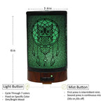 Vintage Metal Ultrasonic 100ml Essential Oil Aroma Diffuser - Butterfly / US