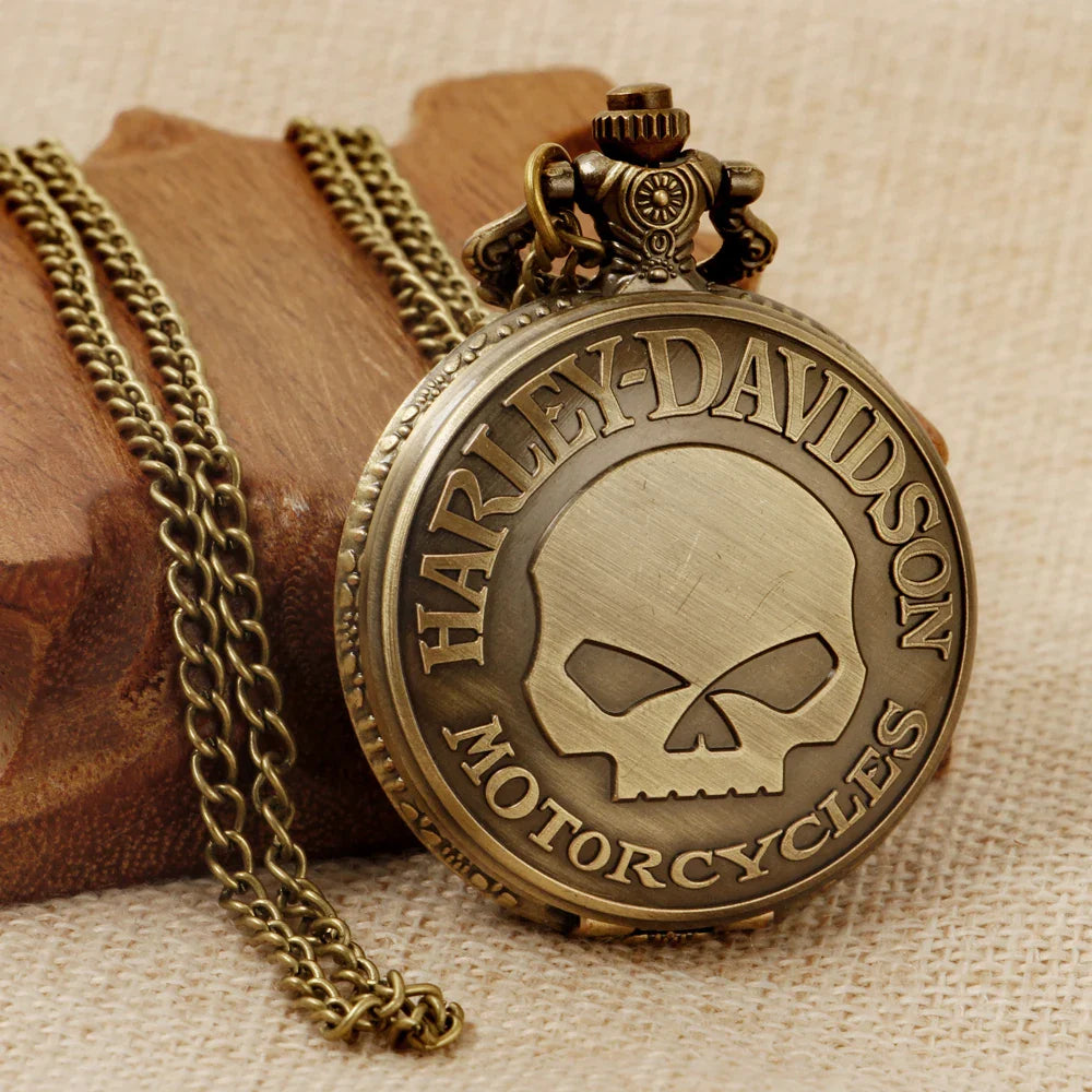 Retro Fashion Quartz Men's Pocket Watch Casual Punk Popular Unisex Pendant Fob Chain Watch CF1702