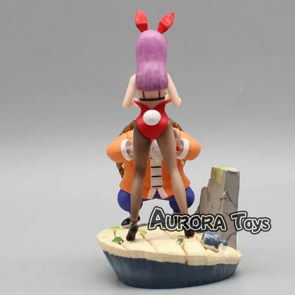 3.93in/10cm Anime Dragon Ball Classic scenes Master Roshi Figure Bulma Figure PVC Action Figures Collection Model Toys Gifts