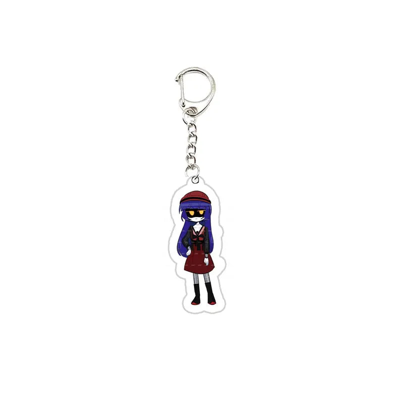 Acrylic Murder Drones Keychain Pendant Murder Drones UZI N J DOLL  Keyring Chains for Accessories Bag Jewelry Fans Gifts