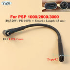 USB Charging Cable for PSP 1000 2000 3000 | Type-C Convert Adapter and Data Transfer