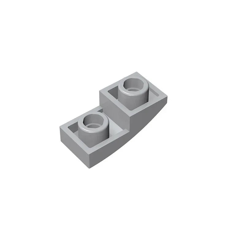 Gobricks GDS-795 Slope, Curved 2 x 1 Inverted | Compatible Building Block for DIY Projects
