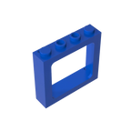 Gobricks Window 1 x 4 x 3 Train with Shutter Holes and Solid Studs on Ends | Compatible Building Block