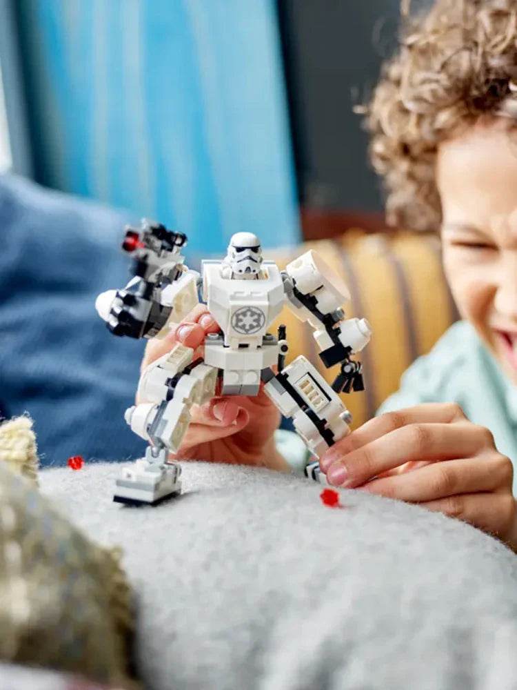 LEGO 75370 Star Wars Stormtrooper Mech Star Wars Collectible for Kids, Star Wars Action Figure Features a Cockpit - LEGO75370