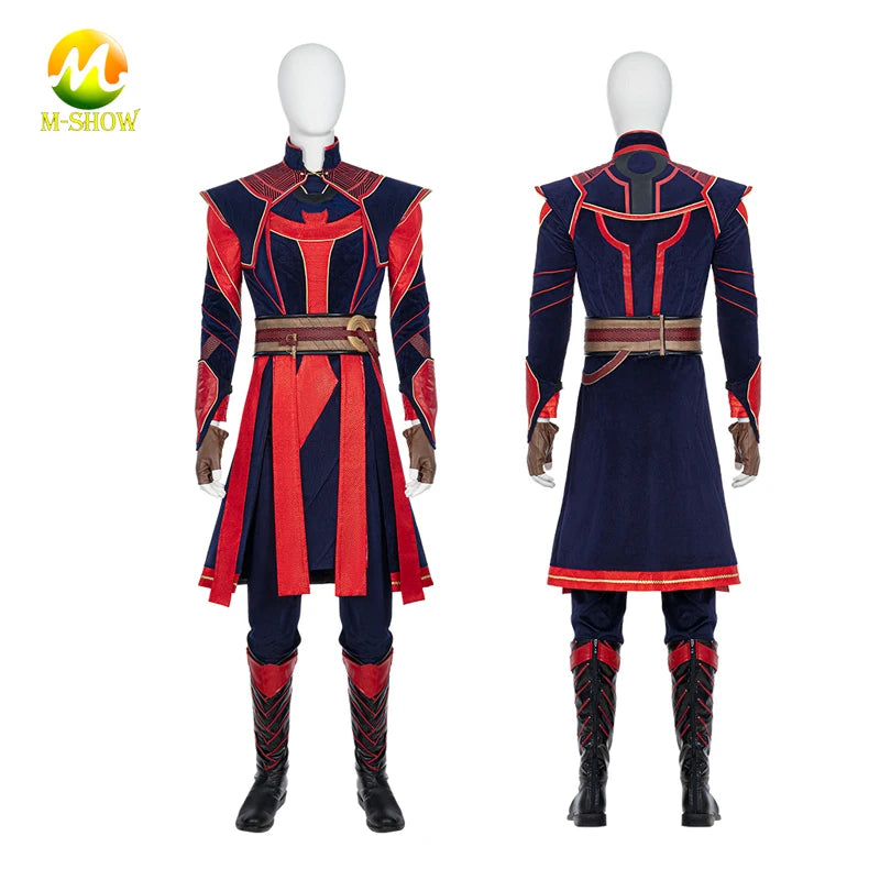 Doctor 2 in Multiverse of Madness Stephen Cosplay Costume Defender Strange Outfits Battle Suit  Halloween Party Uniform