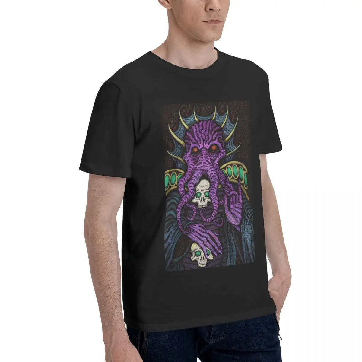 Men DnD Mind Flayer T Shirt Game Cotton Clothing Novelty Short Sleeve O Neck Tee Shirt Original T-Shirt