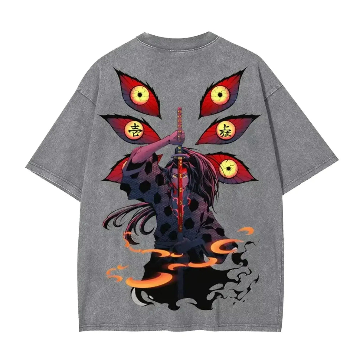 Demon Slayer Kokushibo Graphic T-shirt Harajuku Vintage