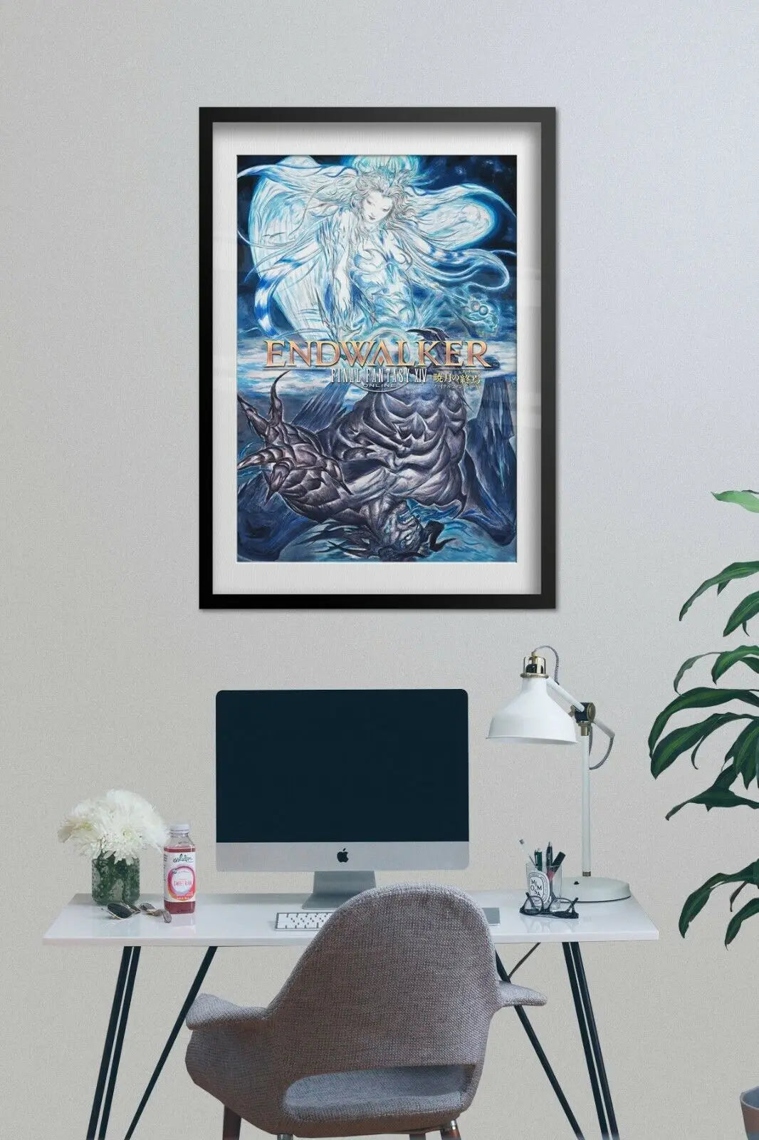 Final Fantasy XIV End Walker Game Print Art Canvas Poster For Living Room Decor Home Wall Picture