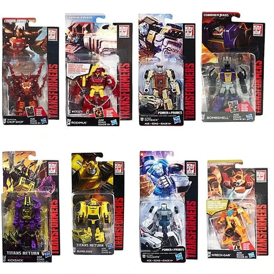 New Hasbro Transformers IDW Commander G Series Cliffjumper Bumblebee Wind Charger Wreck Brawn-Gar Action Figures Model Toy Gift