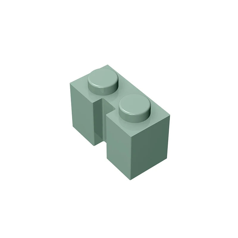 Gobricks GDS-798 Brick 1x2 with Groove | Compatible Building Block for DIY Sets