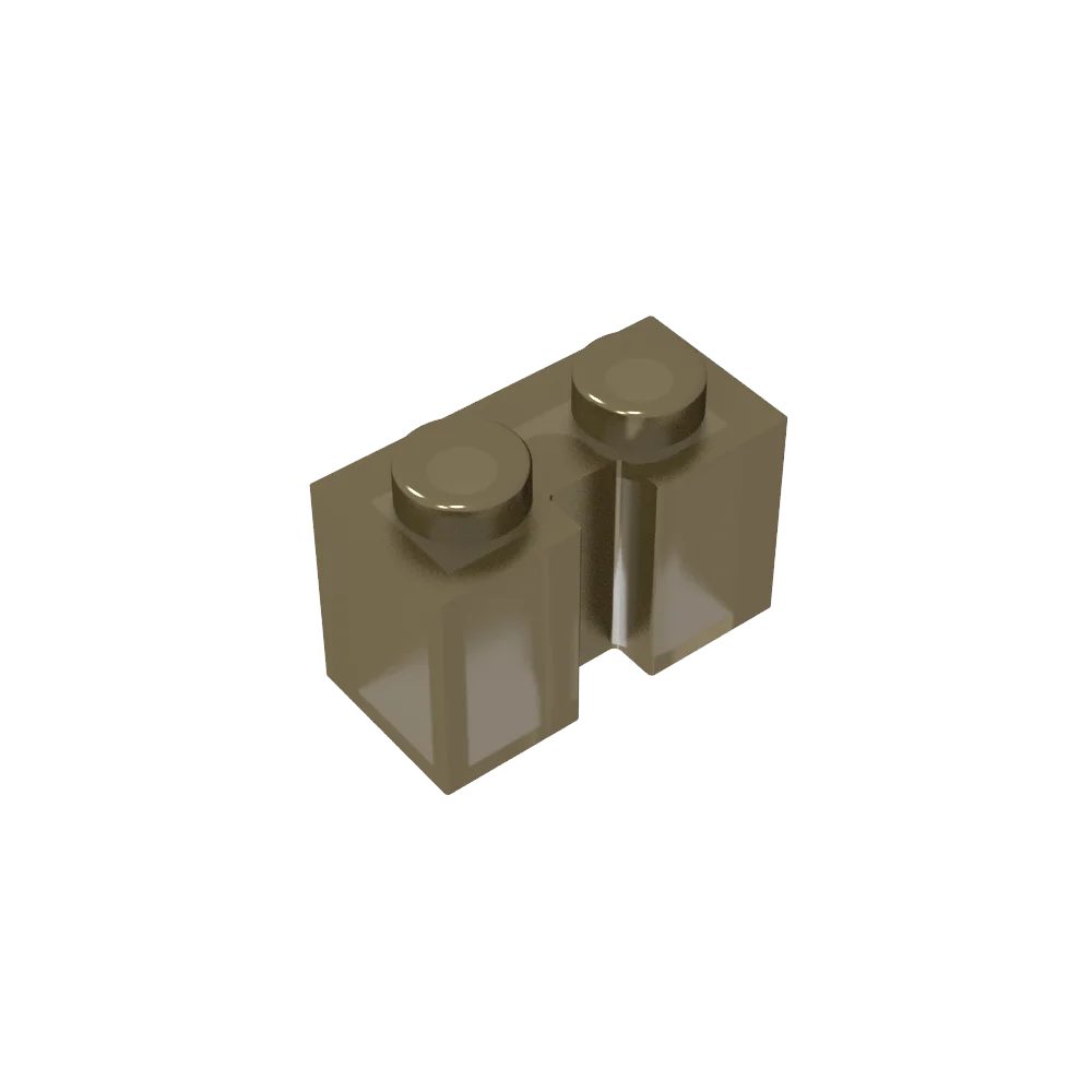 Gobricks GDS-798 Brick 1x2 with Groove | Compatible Building Block for DIY Sets