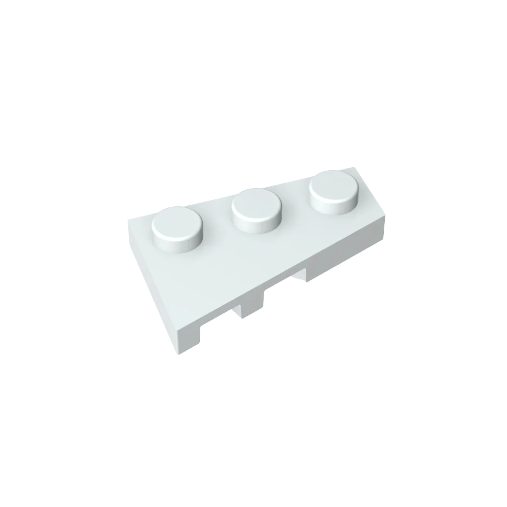 Gobricks GDS-547 Wedge Plate 3 x 2 Right | Compatible Building Block for DIY Creations
