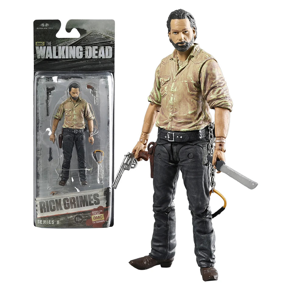 The Walking Dead Abraham Ford Bungee Walker Rick Grimes The Governor Michonne Collection Action Figure Toy Decoration Model