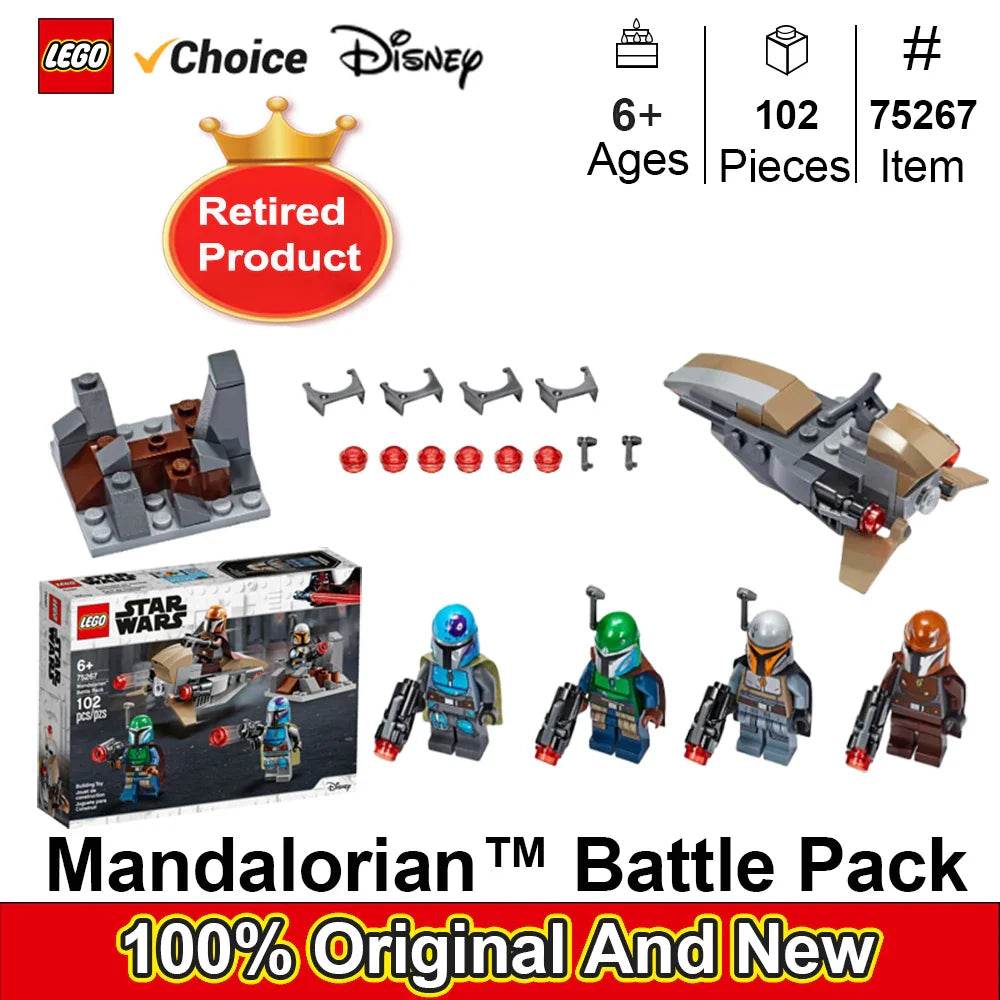LEGO 75267 Star Wars Mandalorian Battle Pack Mandalorian Shock Troopers,Great Gift Idea for Any Fan of Star Wars 102 PCS - 75267