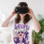 Gojo Satoru T-Shirt: JJK Horror Mahito Oversized Graphic Tee