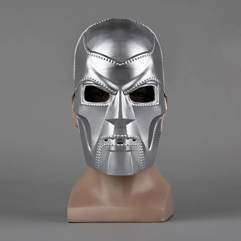 Cosplay Mask Dr Doom Mask Skull PVC Metal Fantastic Four Demon Victor Von Doom Helmet Full Face Masques Fancy Party Halloween