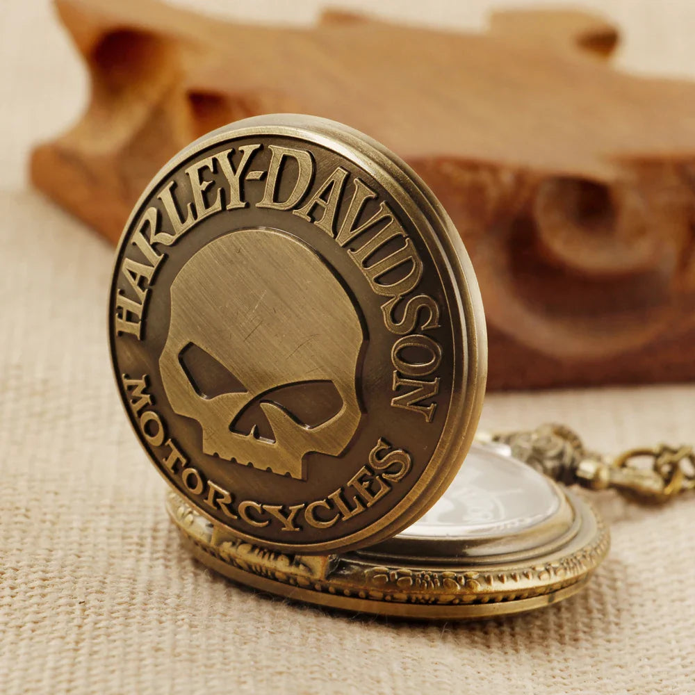Retro Fashion Quartz Men's Pocket Watch Casual Punk Popular Unisex Pendant Fob Chain Watch CF1702