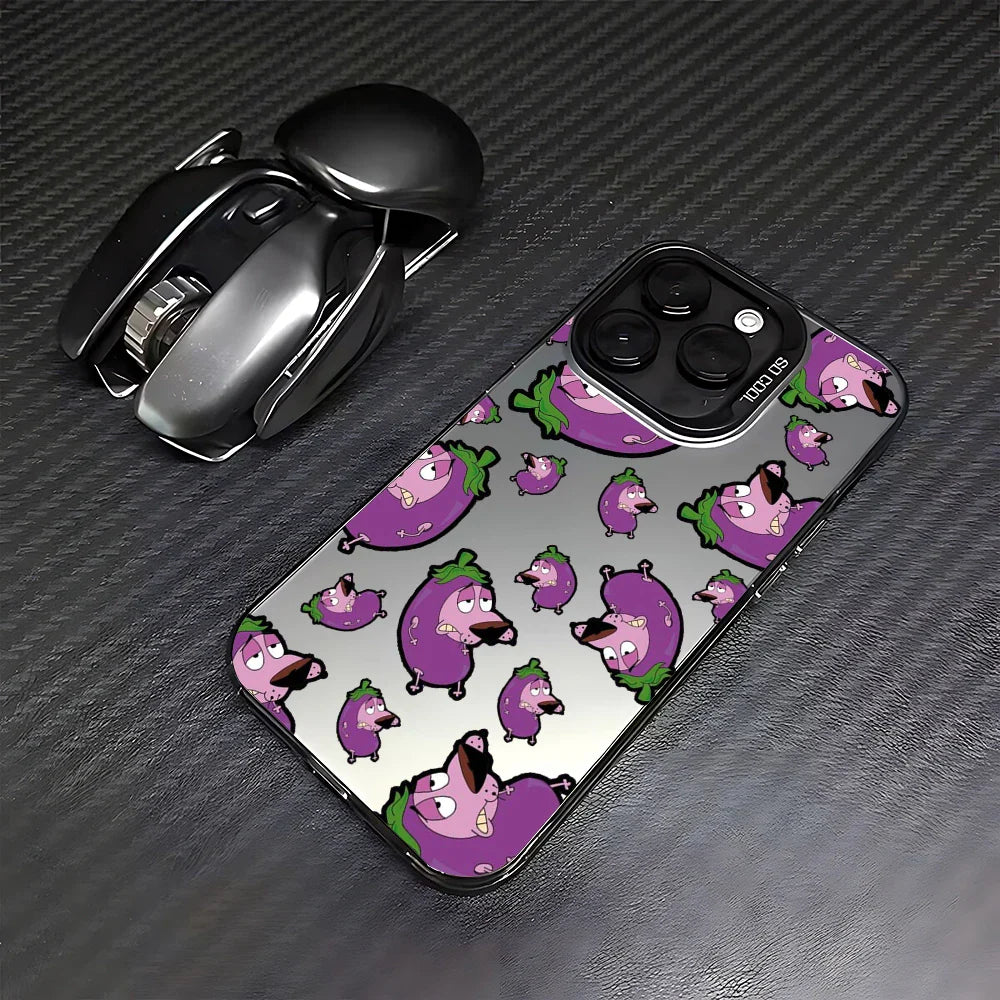 CARTOON COURAGEOUS c-cowardlys Dog Case for Samsung Galaxy S25 S24 S23 S22 S21 S20 Note20 Ultra Plus M31 4G 5G Matte Shockproof