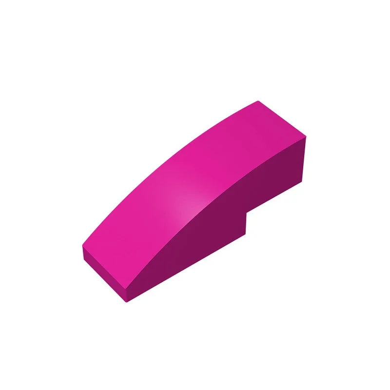 Gobricks GDS-657 Slope, Curved 3 x 1 | Compatible Building Block for Creative Construction