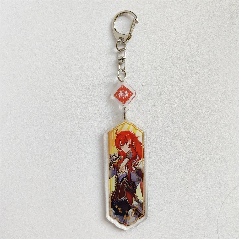 Honkai: Star Rail Keychain Sparkle Lunae Boothill Aventurine Acrylic Figure Keyring Anime Pendant Bag Gifts Accessories Women