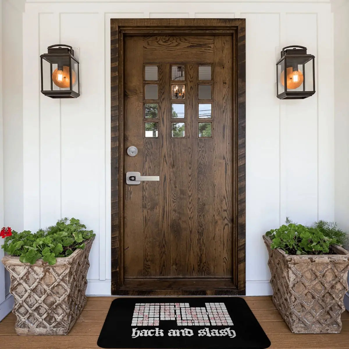 DnD Game Kitchen Non-Slip Carpet Hack And Slash Flannel Mat Entrance Door Doormat Home Decor Rug