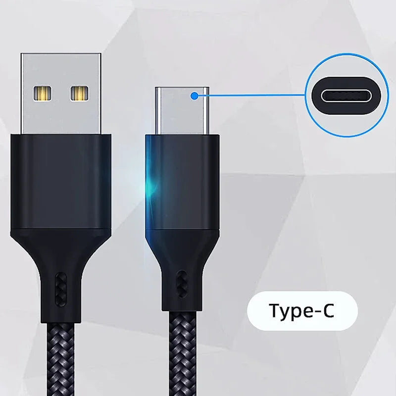 USB Type-C Charging Cable for PS5 Xbox Series S/X Controller | 10ft Fast Charging Cord
