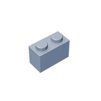 Educational Assemblage Gobricks Brick 1 x 2 without Bottom Tube | Compatible with Lego 3004 3065 35743