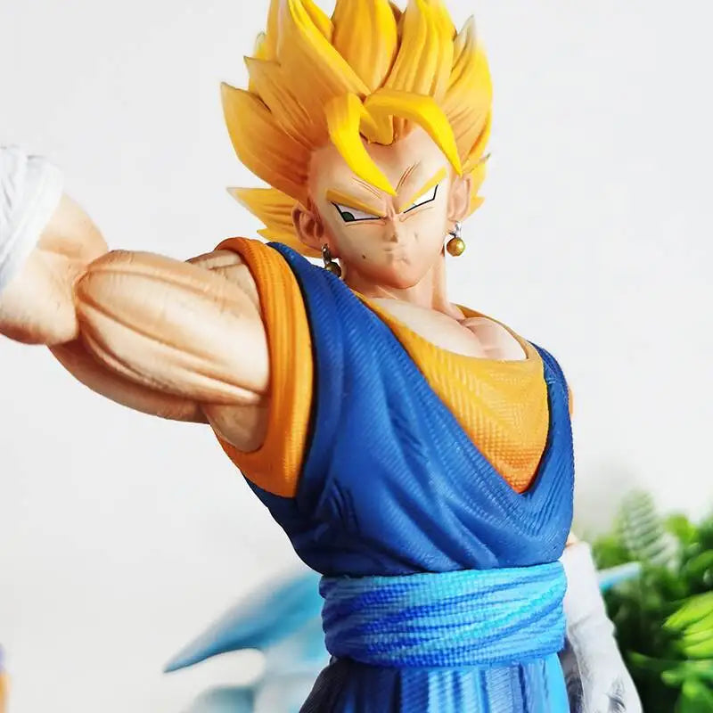 Super Saiyan Vegito Vs Majin Buu Anime Figure, Dragon Ball Z Action Figurines PVC Statue 31 CM