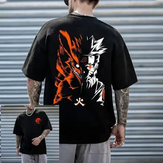 Akatsuki Cloud T-Shirt: Naruto Rinnegan Black Cotton Tee