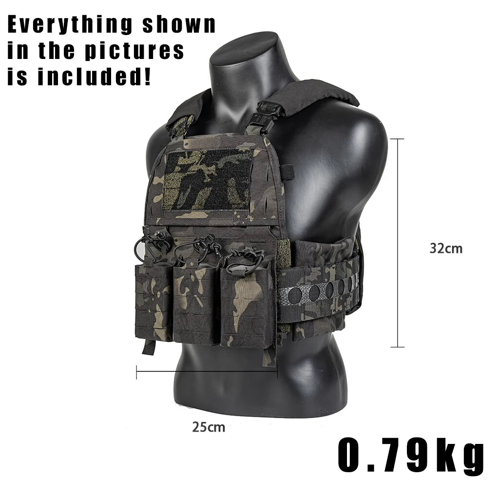 Lightweight Tactical Armor Guards Vest High Defense Stainless steel scale Medieval Combat Clothes with Accessory Bag & Belt Set