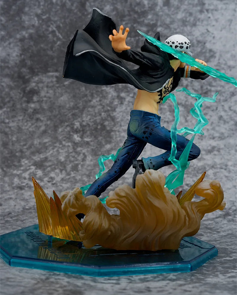 Trafalgar D. Water Law Anime Figure, One Piece Action Figurines Pvc Statue Figure 17 CM