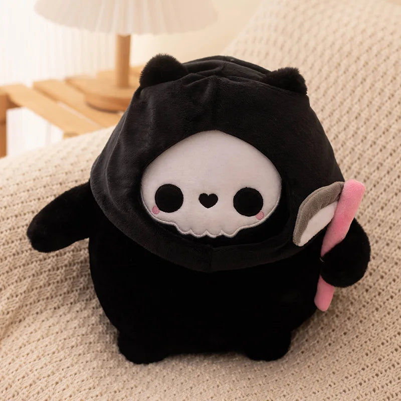 Dark Pirate Cat Plush Toy – Gothic Halloween Stuffed Black Cat Doll