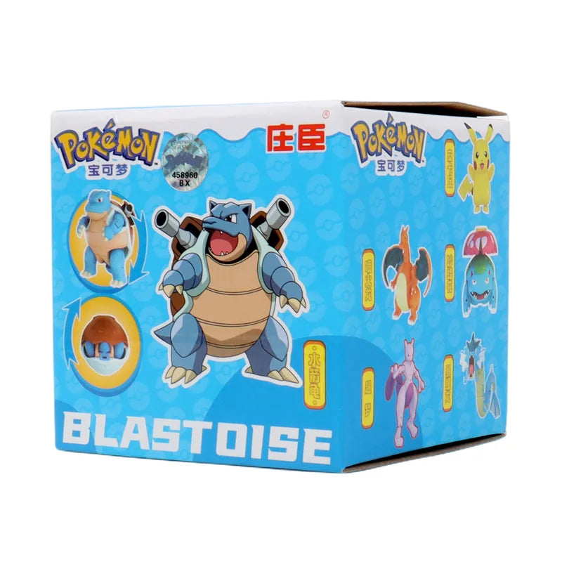 Pokemon Pokeball Anime Figures Toys, Pikachu Gengar Dragonite Snorlax Lapras Pocket Pokeball Toys