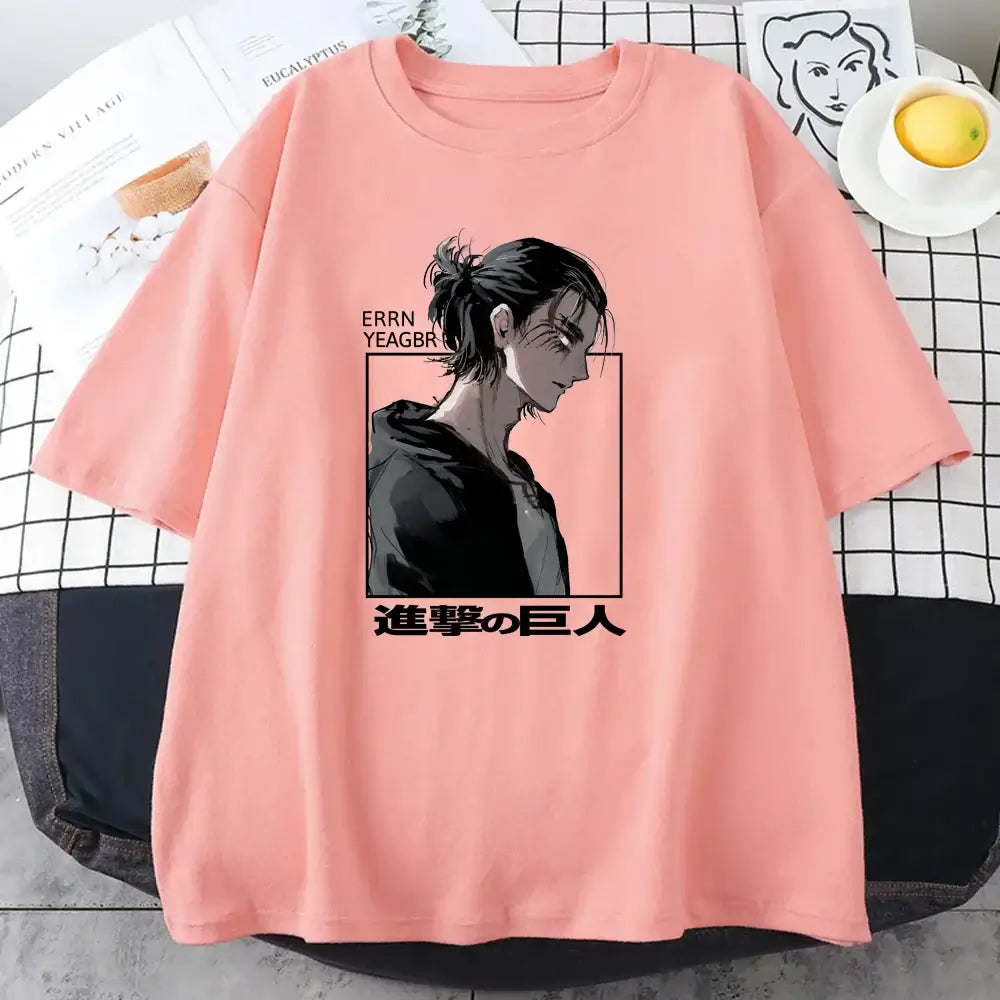 Eren Jaeger T-Shirt Attack on Titan Graphic Tee